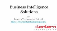 Business Intelligence Solution Providers India | Lantern Technologies