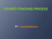 courier tracking process