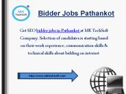 Bidder Jobs Pathankot