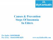 Causes & Prevention Steps Of Insomnia  In Elders