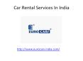 Car Rental Services in India PowerPoint PPT Presentation