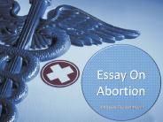 Essay on Abortion
