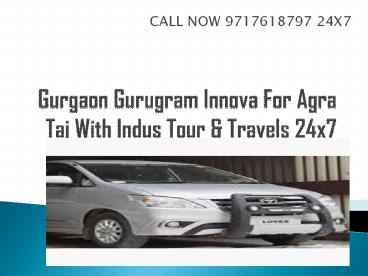 Innova For Agra Gurugram