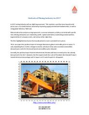 Outlook of Mining Industry in 2017