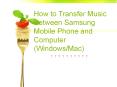 How to Transfer Music Between Samsung Mobile Phone and Computer (Windows/Mac) PowerPoint PPT Presentation