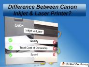 Difference Between Canon Inkjet And Laser Printer?
