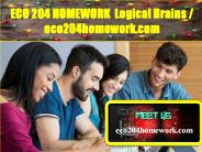 ECO 204 HOMEWORK  Logical Brains /  eco204homework.com
