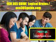 ECO 365 GUIDE  Logical Brains /  eco365guide.com