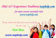 ABS 417 Experience Tradition/uophelp.com