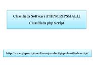 Classifieds Software |PHPSCRIPSMALL| Classifieds php Script