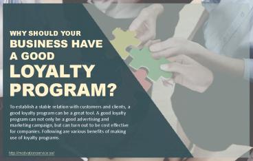 Various benefits of making use of loyalty programs.