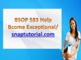 BSOP 583 Help Bcome Exceptional / snaptutorial.com PowerPoint PPT Presentation