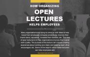 Why an open lecture is beneficial for employees?