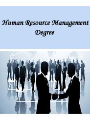 Human Resource Management Degree