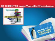 CJS 211 MENTOR Invent Yourself/cjs211mentor.com