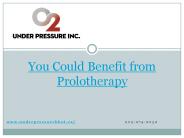 You Could Benefit from Prolotherapy.