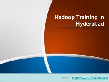 Hadoop Training in Hyderabad