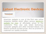 Bes Latest Electonics Devices