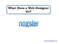 What Does a Web Designer do? PowerPoint PPT Presentation