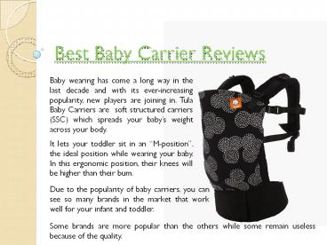 baby carriers