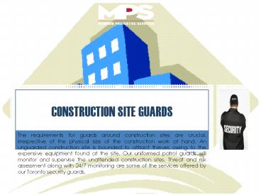 Construction Site Guards | Magnum Protective Services (2)