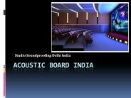 Studio Soundproofing Delhi India