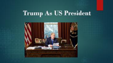 Trump As US President