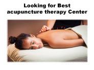 Best acupuncture therapy in Delhi