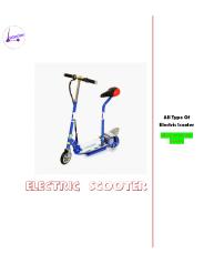 Electric scooter Information