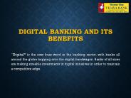 Digital Banking and its Benefits