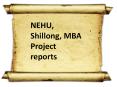 NEHU, Shillong MBA Project reports PowerPoint PPT Presentation