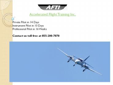 Accelerated Flight School Texas