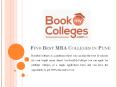 Find Best MBA Colleges in Pune