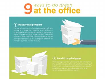 9 Ways to Go Green at the Office