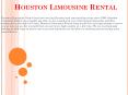 Houston Limousine Rental