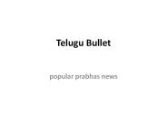 popular prabhas news - Telugu Bullet