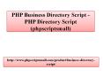 PHP Business Directory Script - PHP Directory Script (phpscriptsmall) PowerPoint PPT Presentation