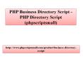 PHP Business Directory Script - PHP Directory Script (phpscriptsmall) (1) PowerPoint PPT Presentation