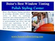 Automotive Window Tinting Idaho|Boise Window Tinting