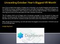 Unraveling October: Year’s Biggest VR Month PowerPoint PPT Presentation