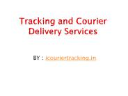Tracking and Courier Delivery Services