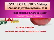 PSYCH 535 GENIUS Making Decisions/psych535genius.com (1)