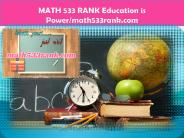 MATH 533 RANK Education is Power/math533rank.com