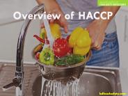 Overview of Hazard Analysis and Critical Control Point