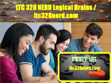 LTC 328 NERD Logical Brains/ltc328nerd.com