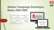 Adobe 9A0-389 practice test