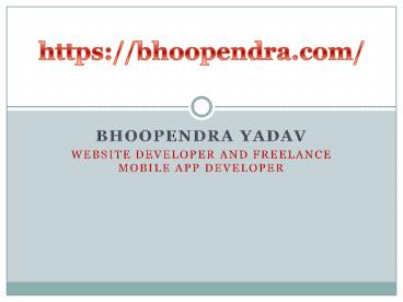 Mobile App Developer in Delhi