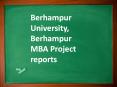Berhampur University, Berhampur MBA Project reports PowerPoint PPT Presentation