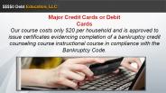 ￼ Major Credit Cards or Debit Cards