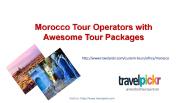 Morocco Tour Operators with Awesome Tour Packages